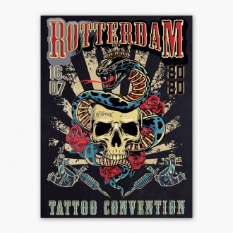 Rotterdam tatoo fest 3D Zlatý Plagát
