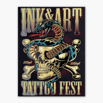 Ink and art tatoo fest 3D Zlatý Plagát