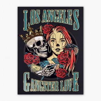 Los Angeles Gangster Love 3D Zlatý Plagát