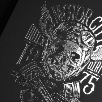 Motor city 3D Strieborný Plagát