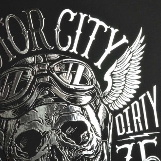 Motor city 3D Strieborný Plagát