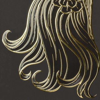Znamenie zverokruhu Panna 3D Zlatý Plagát