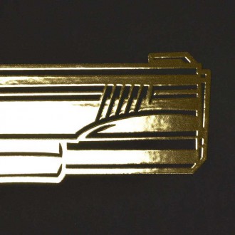 Colt 1911 3D Zlatý Plagát