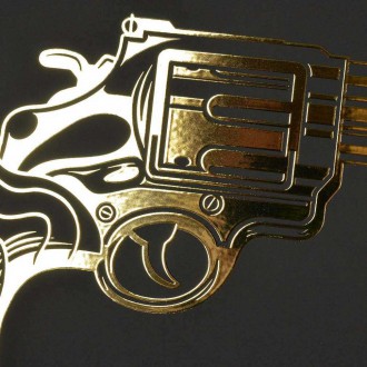 Magnum 45 3D Zlatý Plagát