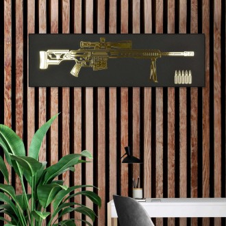 Sniper rifle 3D Zlatý Plagát