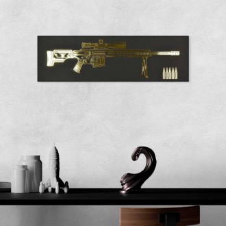 Sniper rifle 3D Zlatý Plagát