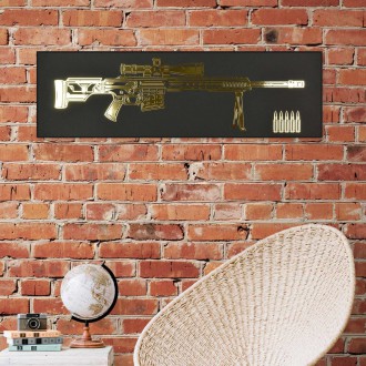 Sniper rifle 3D Zlatý Plagát