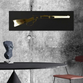 Winchester rifle 3D Zlatý Plagát