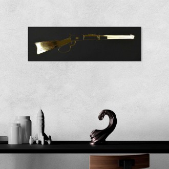 Winchester rifle 3D Zlatý Plagát