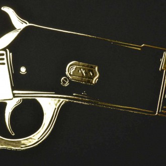 Winchester rifle 3D Zlatý Plagát