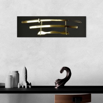 Katana sword 3D Zlatý Plagát