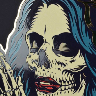 Dia de Los muertos 3D Zlatý Plagát