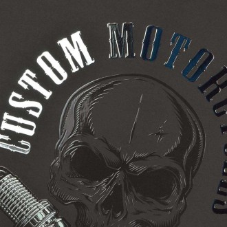 Custom motorcycles 3D Strieborný Plagát