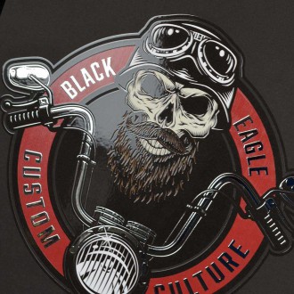 Black eagle culture 3D Strieborný Plagát
