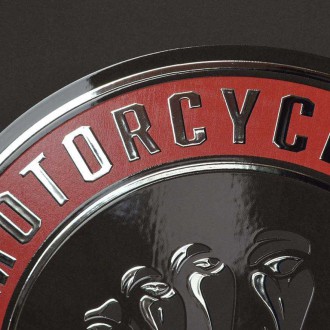 American motorcycles repair shop 3D Strieborný Plagát