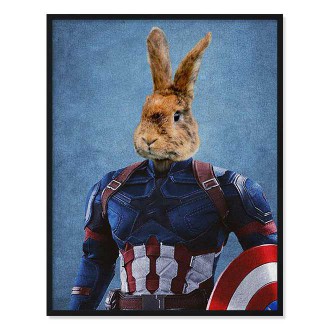 Portrét maznáčika Captain America