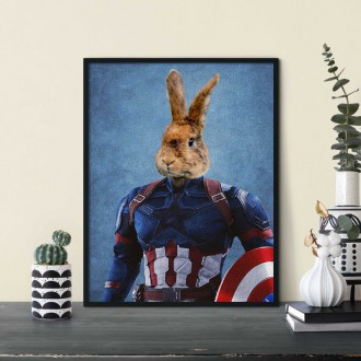 Portrét maznáčika Captain America