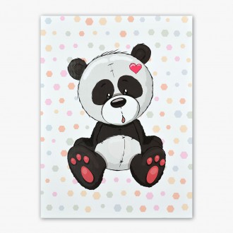 Sediaci Panda 3D Obraz