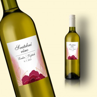 Svadobná etiketa na víno KL1857v