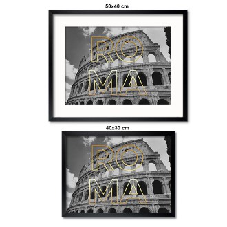 Roma 3D Zlatý Plagát