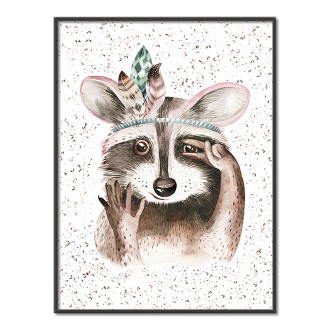 Rozverný mýval detský Plagát