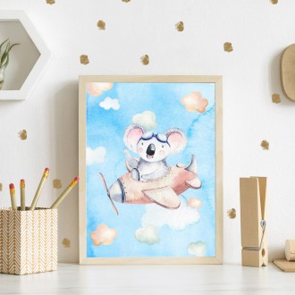 Koala a lietadielko detský Plagát