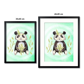 Watercolor panda detský Plagát