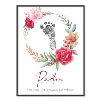 Personalizovateľný plagát Narodenia bábätka - 19