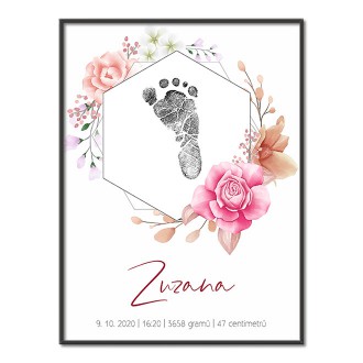 Personalizovateľný plagát Narodenia bábätka - 20