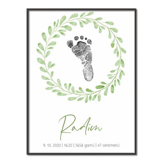 Personalizovateľný plagát Narodenia bábätka - 27
