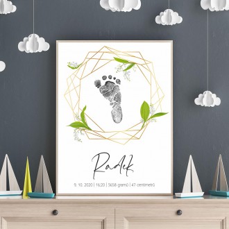 Personalizovateľný plagát Narodenia bábätka - 35