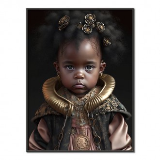 Malé dievčatko so zlatými šperkami