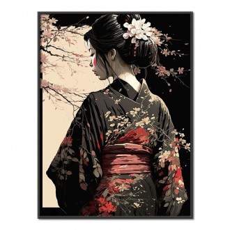 Japonské dievča v kimone 2