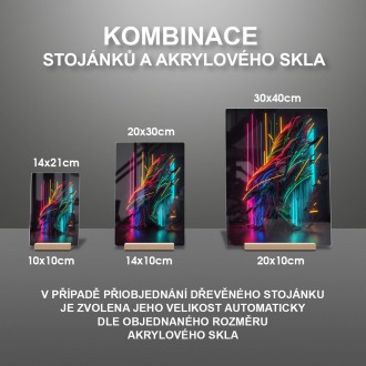 Akrylové sklo Neónový strom