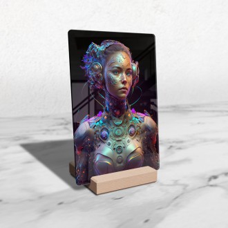 Akrylové sklo Žena kyborg 2
