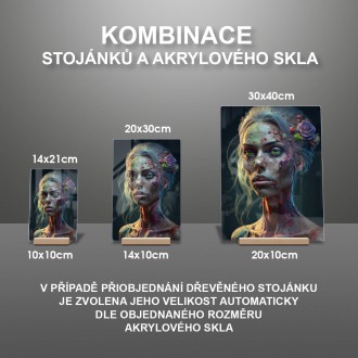 Akrylové sklo Živá mŕtva
