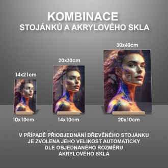 Akrylové sklo Atraktívna žena