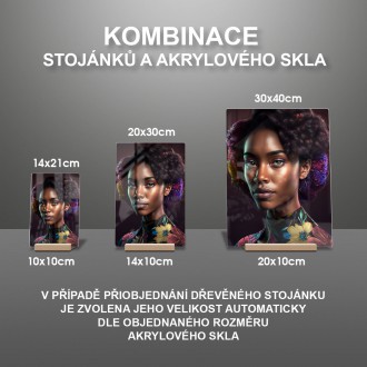 Akrylové sklo Atraktívna afroameričanka 2