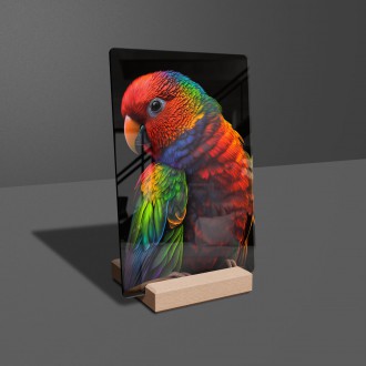 Akrylové sklo Farebný papagáj
