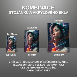 Akrylové sklo Astronautka 2