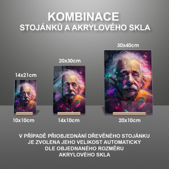 Akrylové sklo Albert Einstein