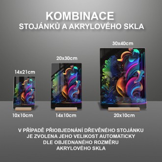 Akrylové sklo Neónové koraly