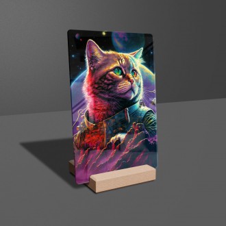 Akrylové sklo Vesmírna mačka