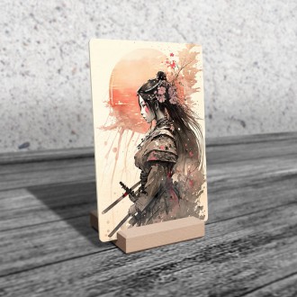 Akrylové sklo Žena samuraj 2
