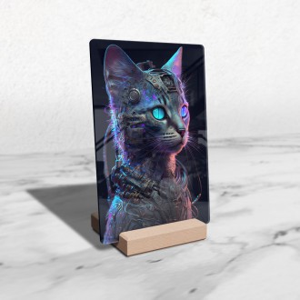 Akrylové sklo Mačka kyborg