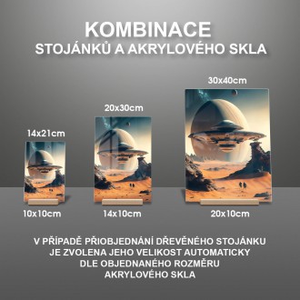 Akrylové sklo Vesmírna loď