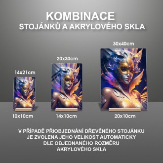 Akrylové sklo Karnevalová tanečnica