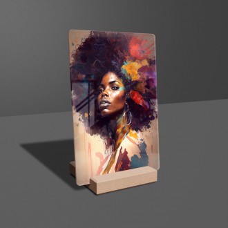 Akrylové sklo Moderné umenie - Afro americká žena
