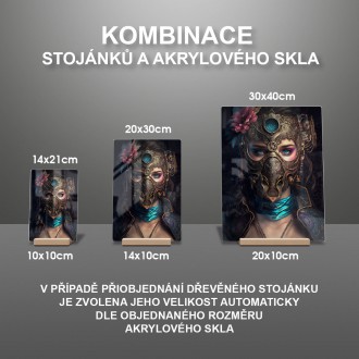 Akrylové sklo Steampunková maska 2