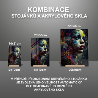 Akrylové sklo Zrodená vo farbe 4